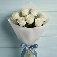 Букет 7 Белых роз Эдлесс Лав #REPLACE_PRED# Бутурлиновке