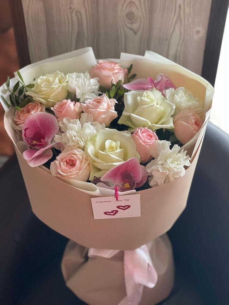 Букет цветов из: Орхидеи, Розы и Гвоздики в Бутурлиновке