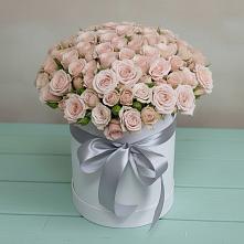 Цветочная композиция из Розы в шляпной коробке #REPLACE_PRED# Бутурлиновке