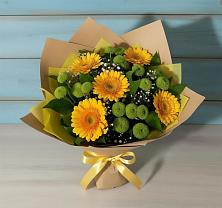 Букет цветов из:  Герберы и Хризантемы в Бутурлиновке