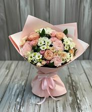 Букет цветов из:  Гвоздики, Розы и Хризантемы в Бутурлиновке