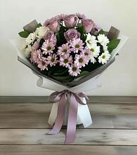 Букет цветов из:  Хризантемы и Розы в Бутурлиновке