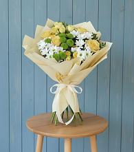 Букет цветов из:  Хризантемы и Розы в Бутурлиновке