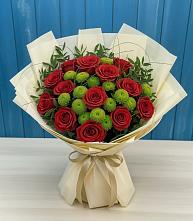 Букет цветов из:  Розы и Хризантемы в Бутурлиновке