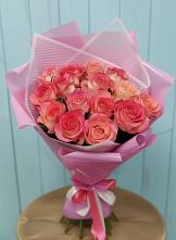 Букет 15 Розовых роз Равель в Бутурлиновке