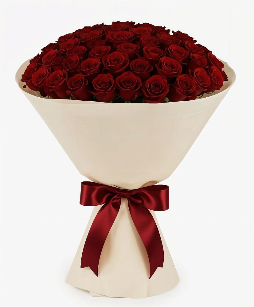 Букет 101 Бордовая роза Блэк Бакарра в Бутурлиновке